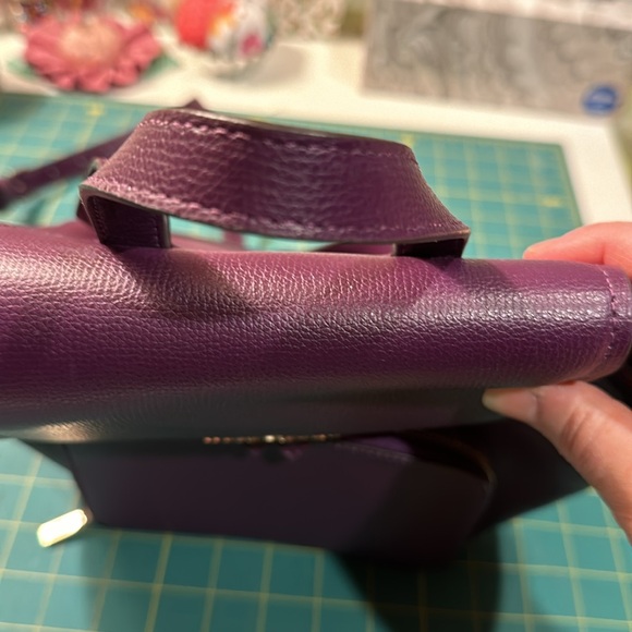 kate spade Darcy Flap Backpack Purse - purple/eggplant - Picture 12 of 15